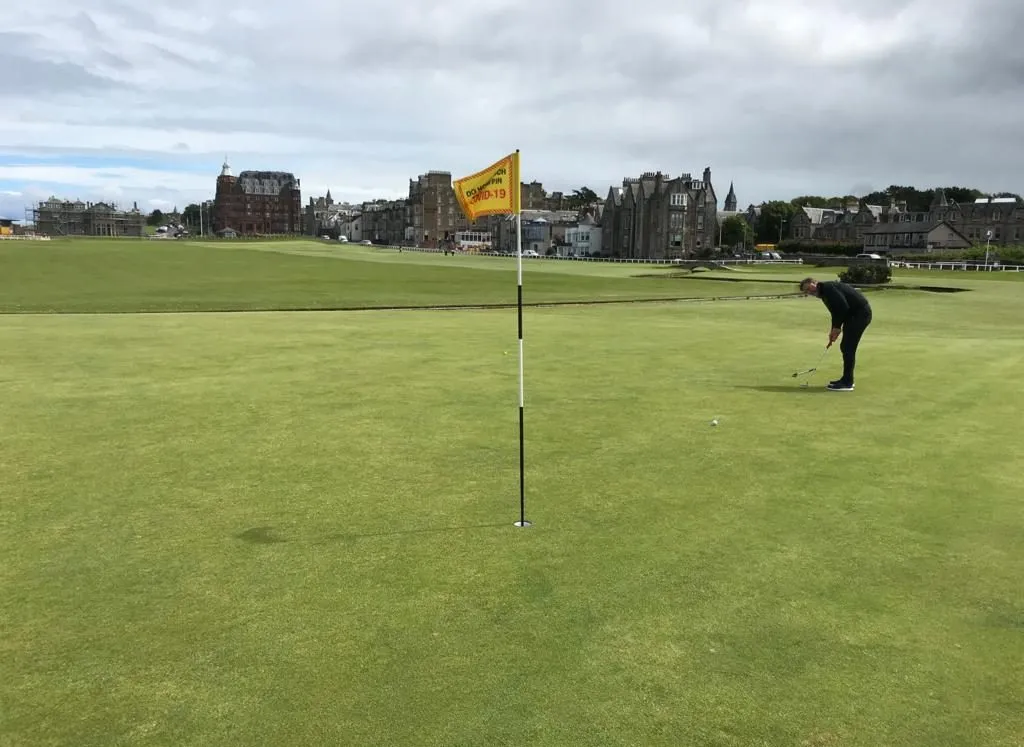 Enjoying a round at St Andrews